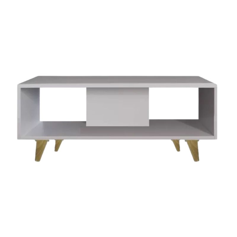 GENERICO - Mesa De Centro Mesa Auxiliar Mesa Para Sala Minimalista Color Blanco