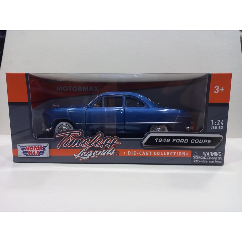 MOTOR MAX - FORD COUPE 1949 AZUL TIMELESS escala 1/24