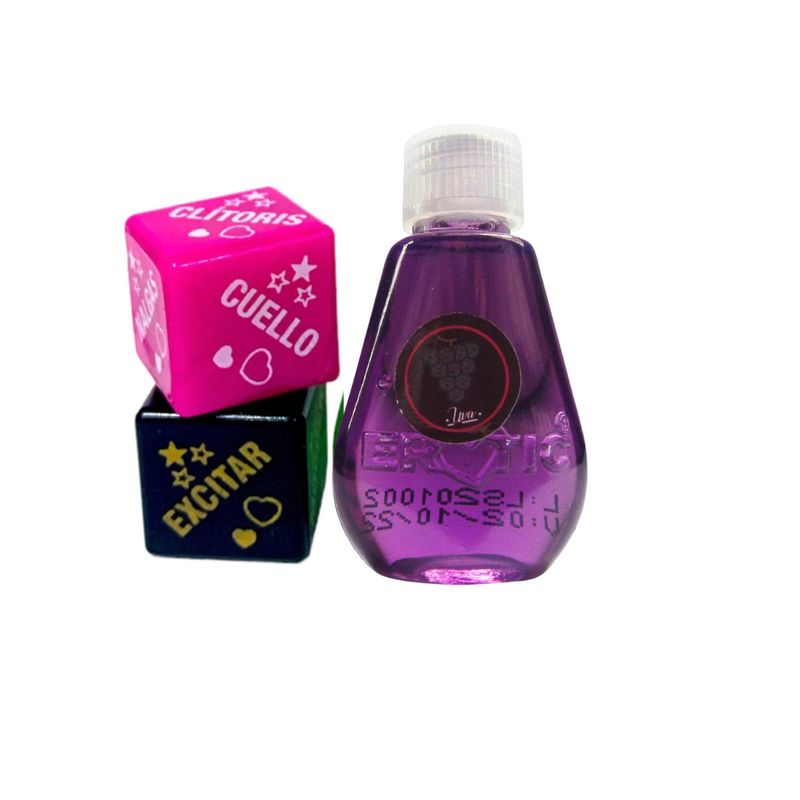 EROTIC - Aceite Caliente Erotic con dados uva