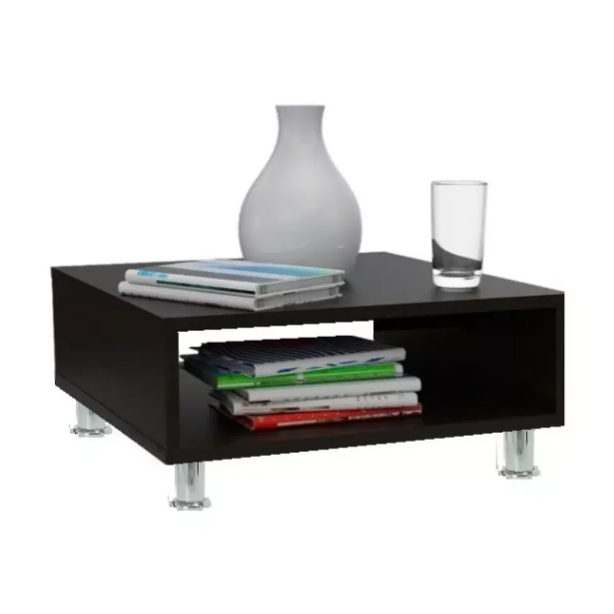 GENERICO - Mesa De Centro Mueble Para Sala Mesa Auxilia Sujeta Libros Wengue