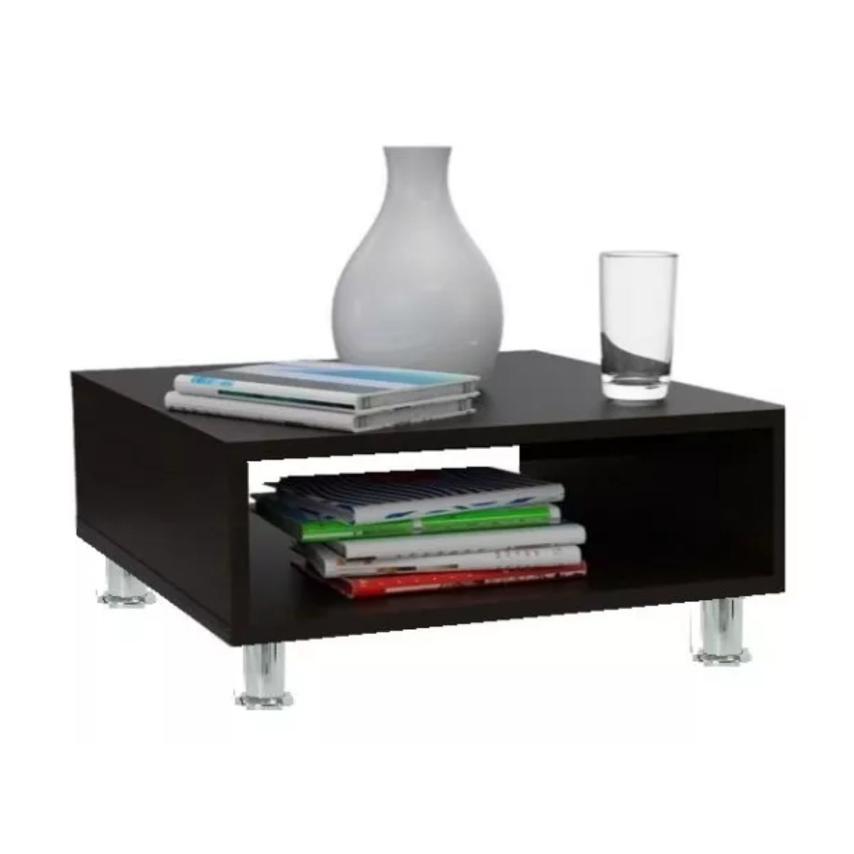 GENERICO - Mesa De Centro Mueble Para Sala Mesa Auxilia Sujeta Libros Wengue