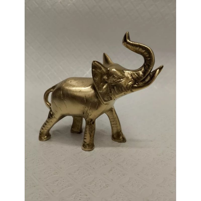 GENERICO - Escultura Elefante Sagrado Hindu Antiguo En Bronce Macizo