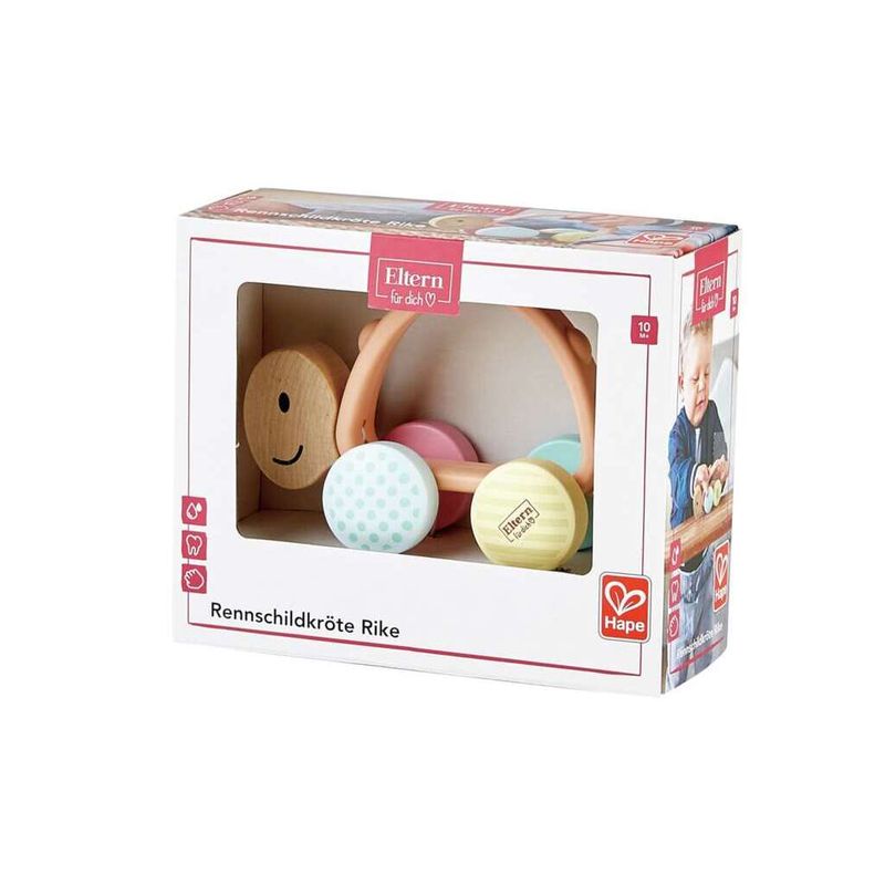 HAPE TOYS - TORTUGA DE CARRERAS HAPE - JUGUETE DE ARRASTRE PARA NIÑOS