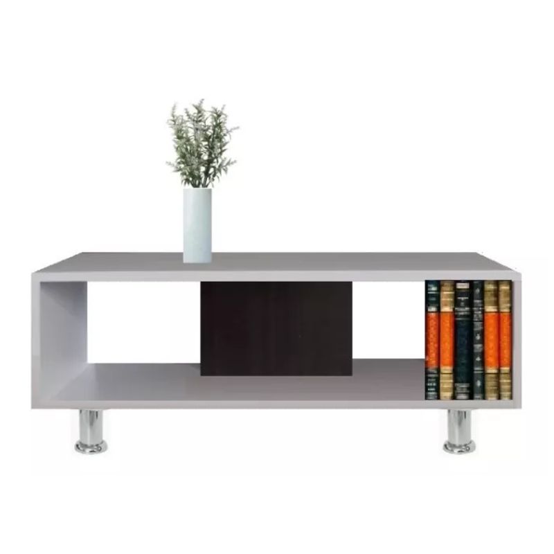 GENERICO - Mesa De Centro Mesa Auxiliar Mesa Para Sala Minimalista Blanco Wengue