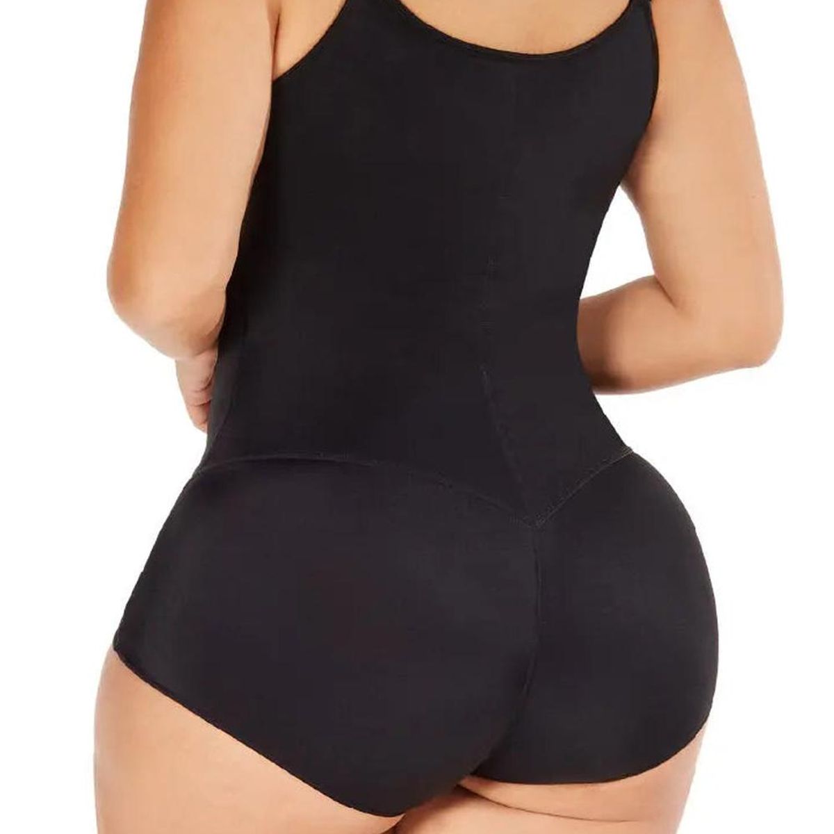 DIANE & GEORDI - Faja moldeadora cachetero senos libres Microlátex 002377 - Negro