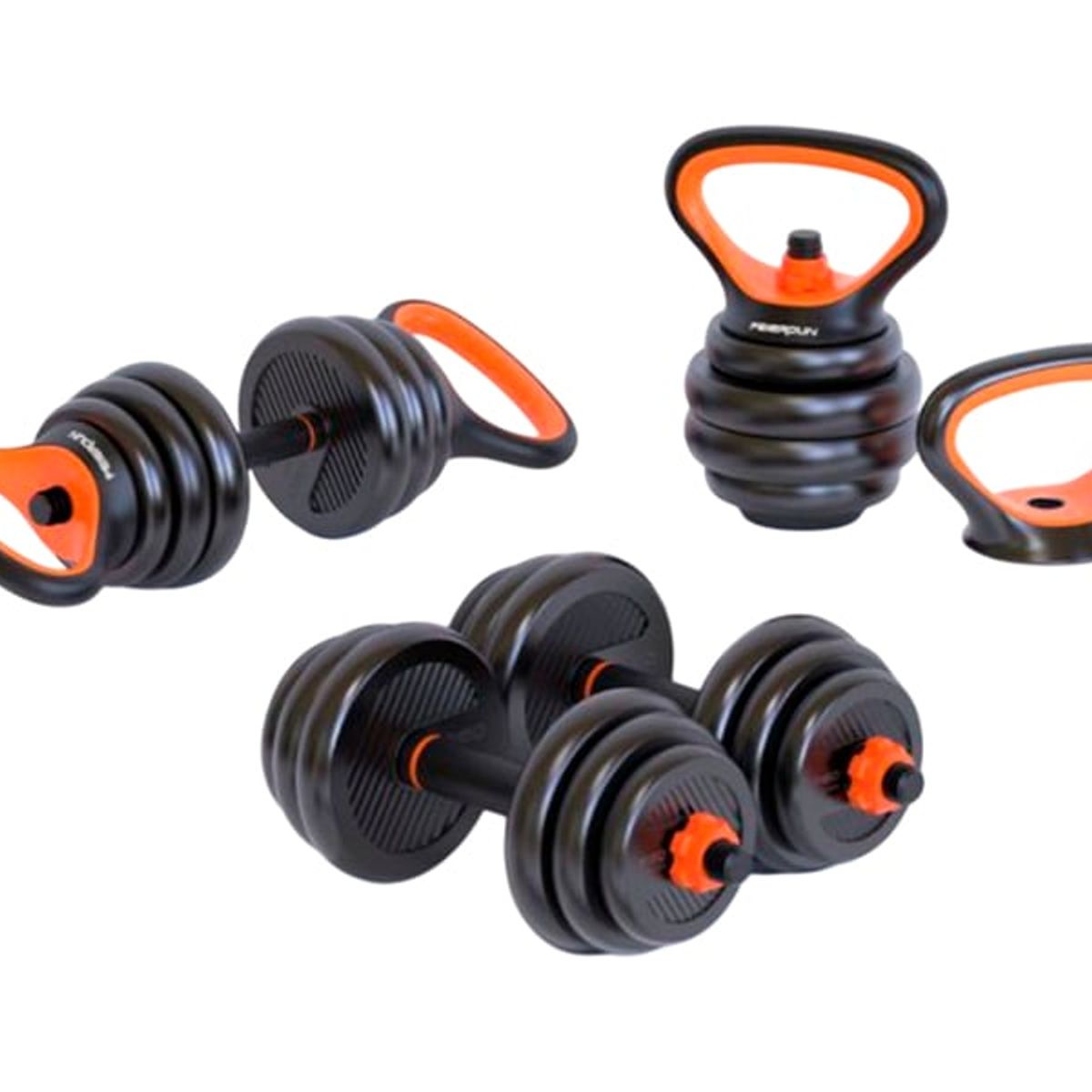 GENERICO - Set de Mancuernas Ajustables 30 kg – 3 en 1