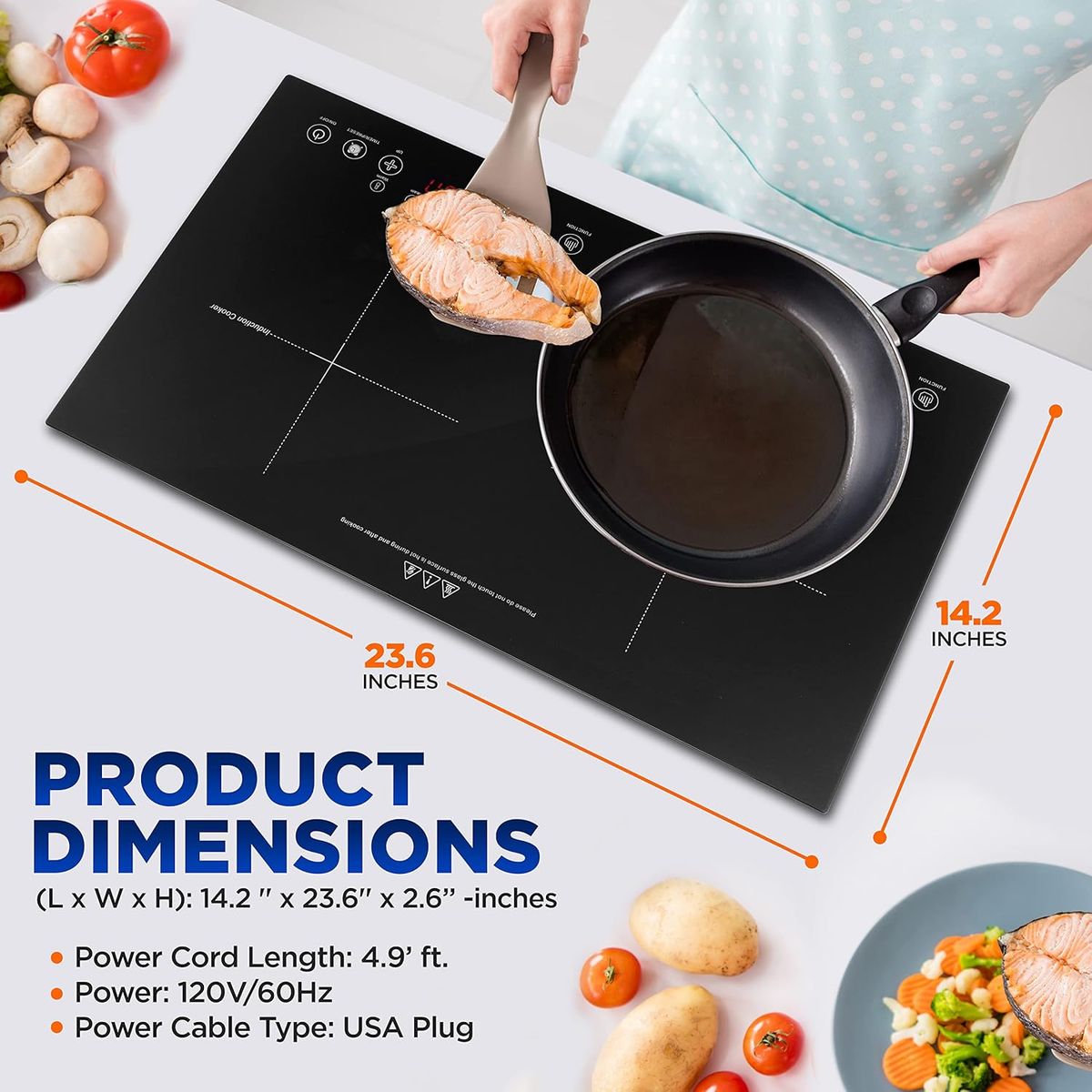 NUTRICHEF - Cocineta eléctrica NUTRICHEF PKSTIND49