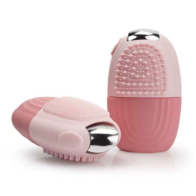 GENERICO - Rodillo de Hielo Exfoliante de Silicona con Punta Metálica Refrescante