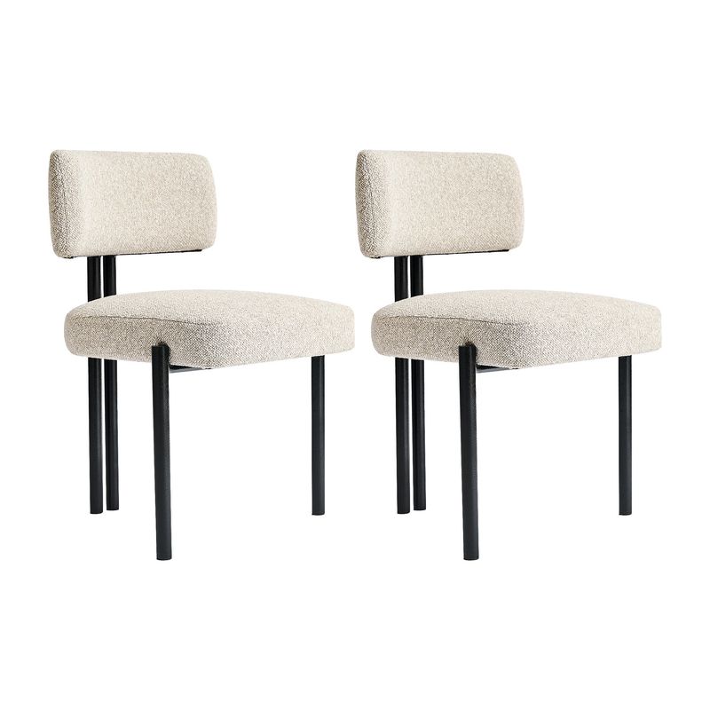 ENMADERA - Set x 2 Silla de Comedor Musgo metálica