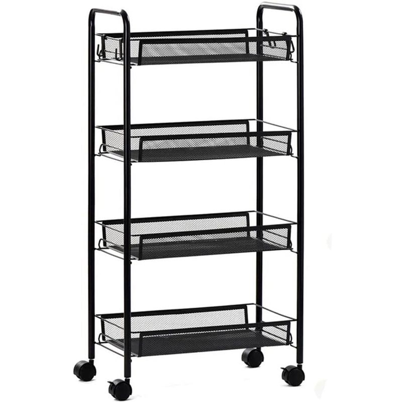 ONE PIXEL - Carrito Organizador 4 Niveles Multifuncional De Almacenamiento