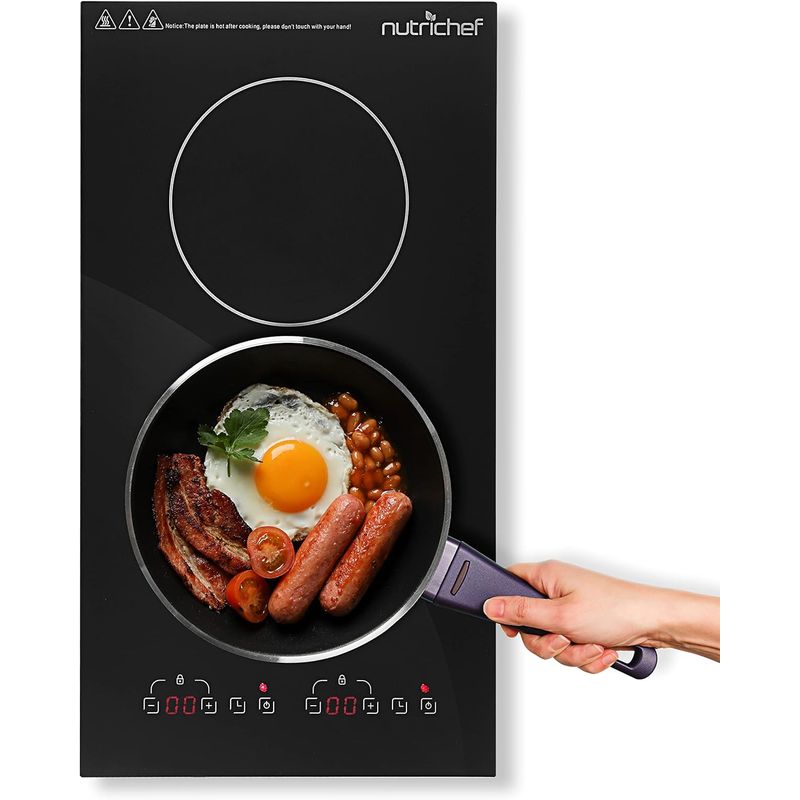 NUTRICHEF - Cocina de inducción doble NutriChef PKSTIND59