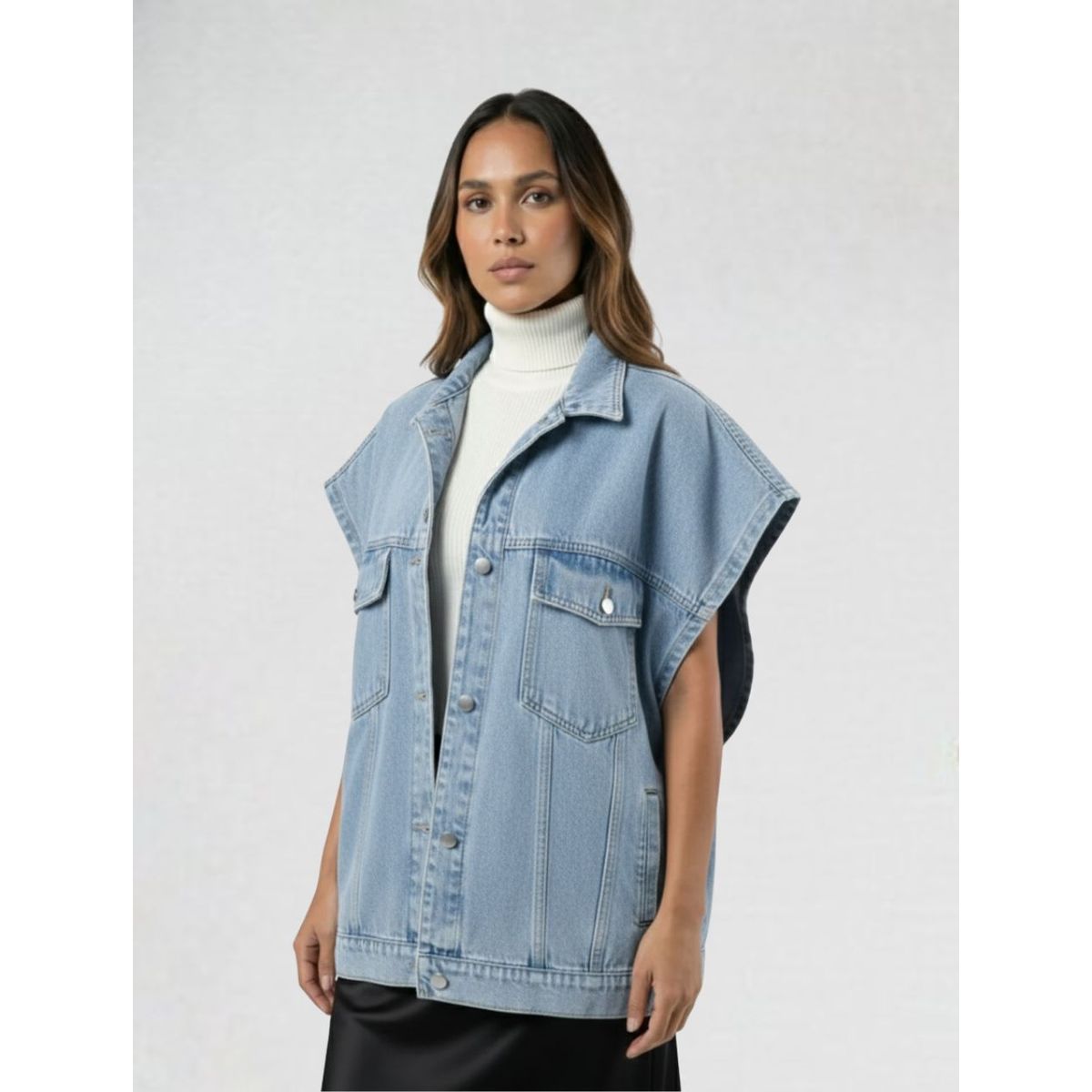 MOLGOA - Chaqueta para Mujer Denim - ⁠The Beat
