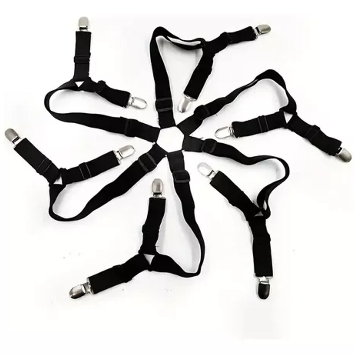 GENERICO - Sujetador Tensor Sabanas Cama 6 Lados Evita Deslizamientos