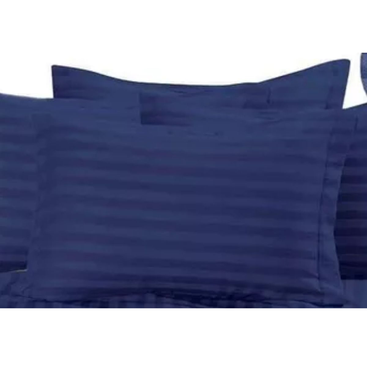 GENERICO - Juego de Sábanas Unicolor en Polialgodón 600 Hilos Azul Oscuro Para Cama Doble