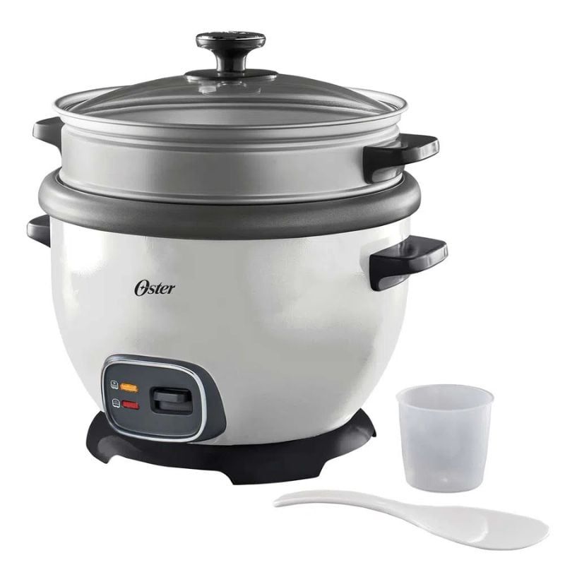 OSTER - Arrocera Oster® Multiusos, para Mantener Caliente, de 10 Tazas, Blanco