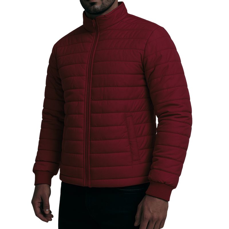 FG STORE - Chaqueta vinotinto hombre impermeable térmica