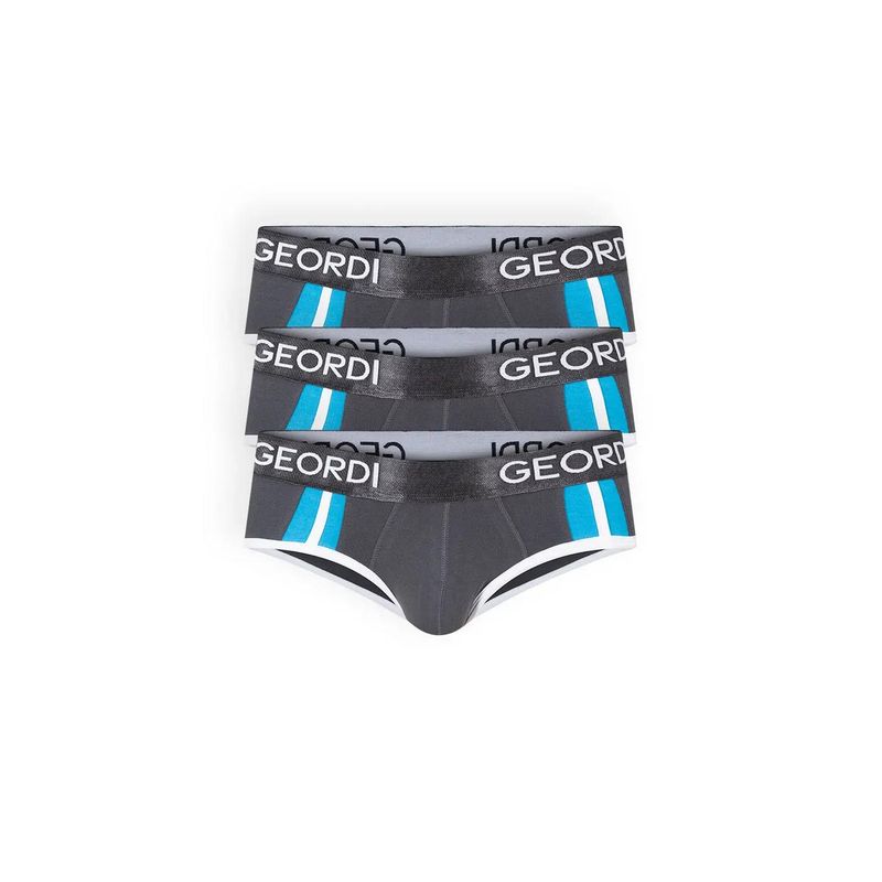 DIANE & GEORDI - Brief Pack X35178 - Gris