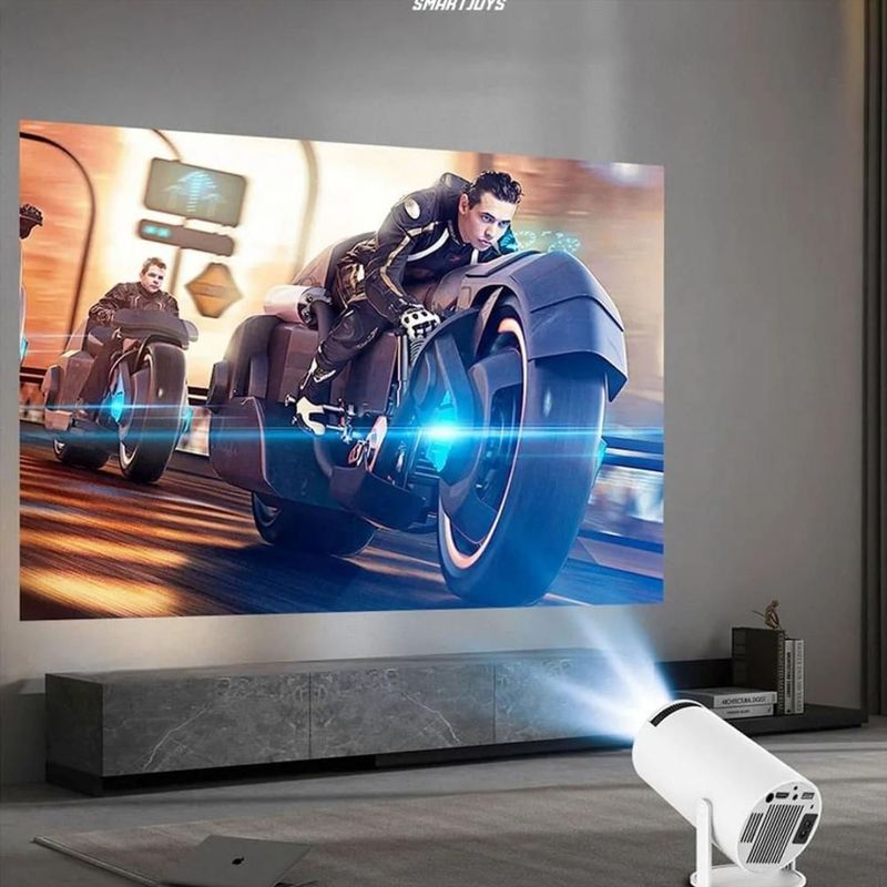 SKY - Miniproyector Original Hy300 Smart Android 11 Blanco 1080P