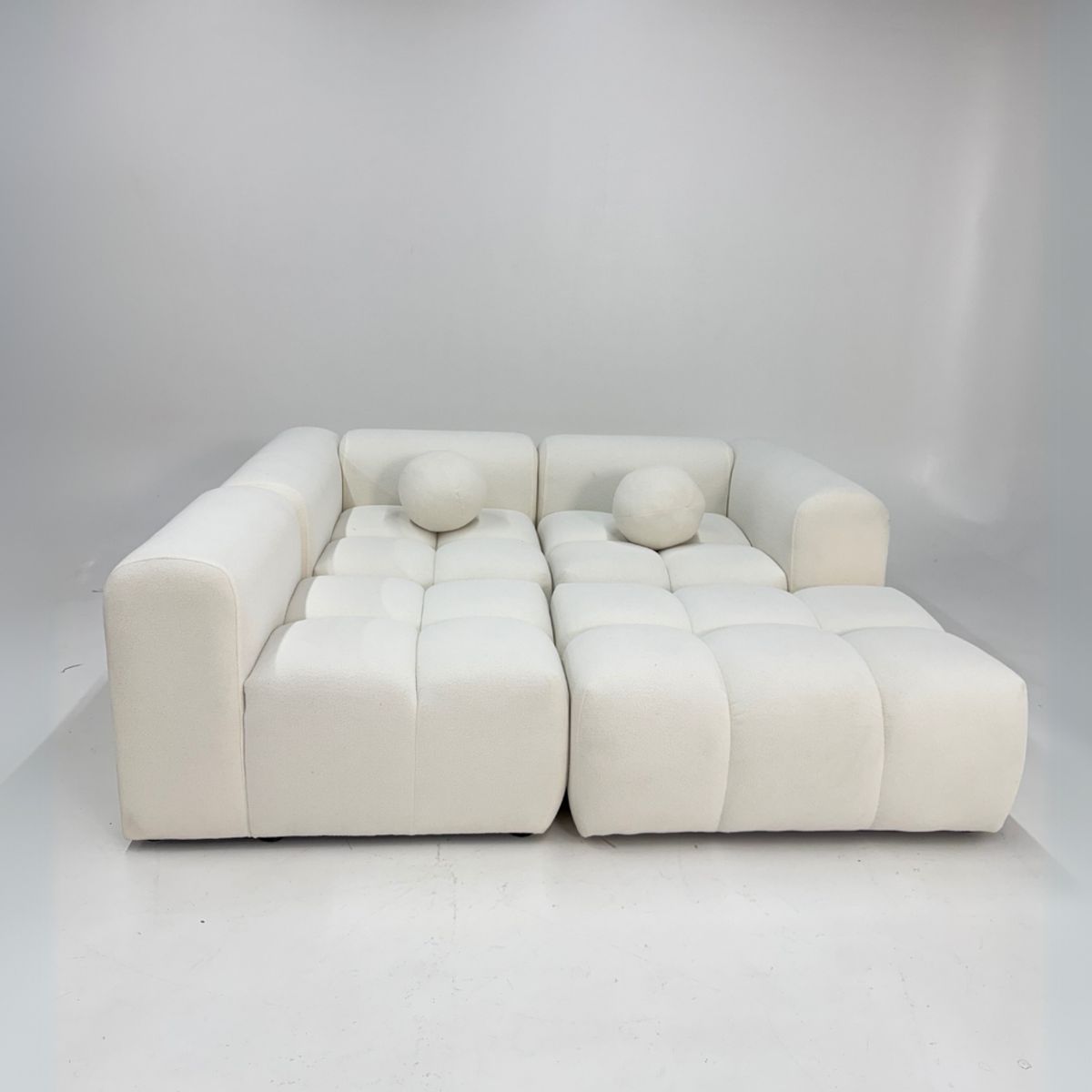 GENERICO - SALA MODULAR DE LUJO BLANCA EN L ESTILO ZAFIRO