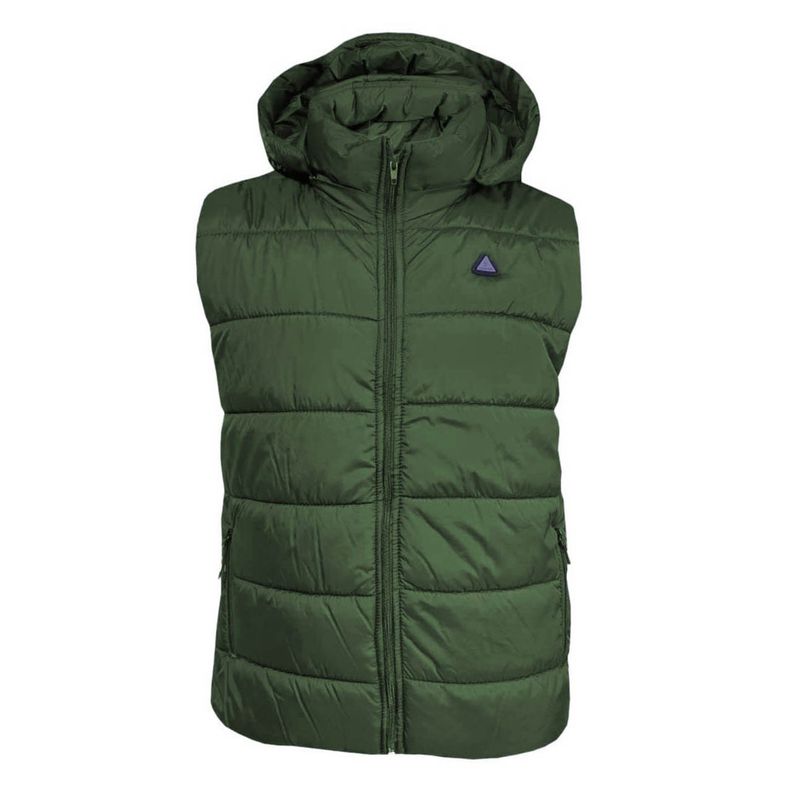 MODA EN CIRCUITO - Chaleco Impermeable para Hombre con Capota Removible