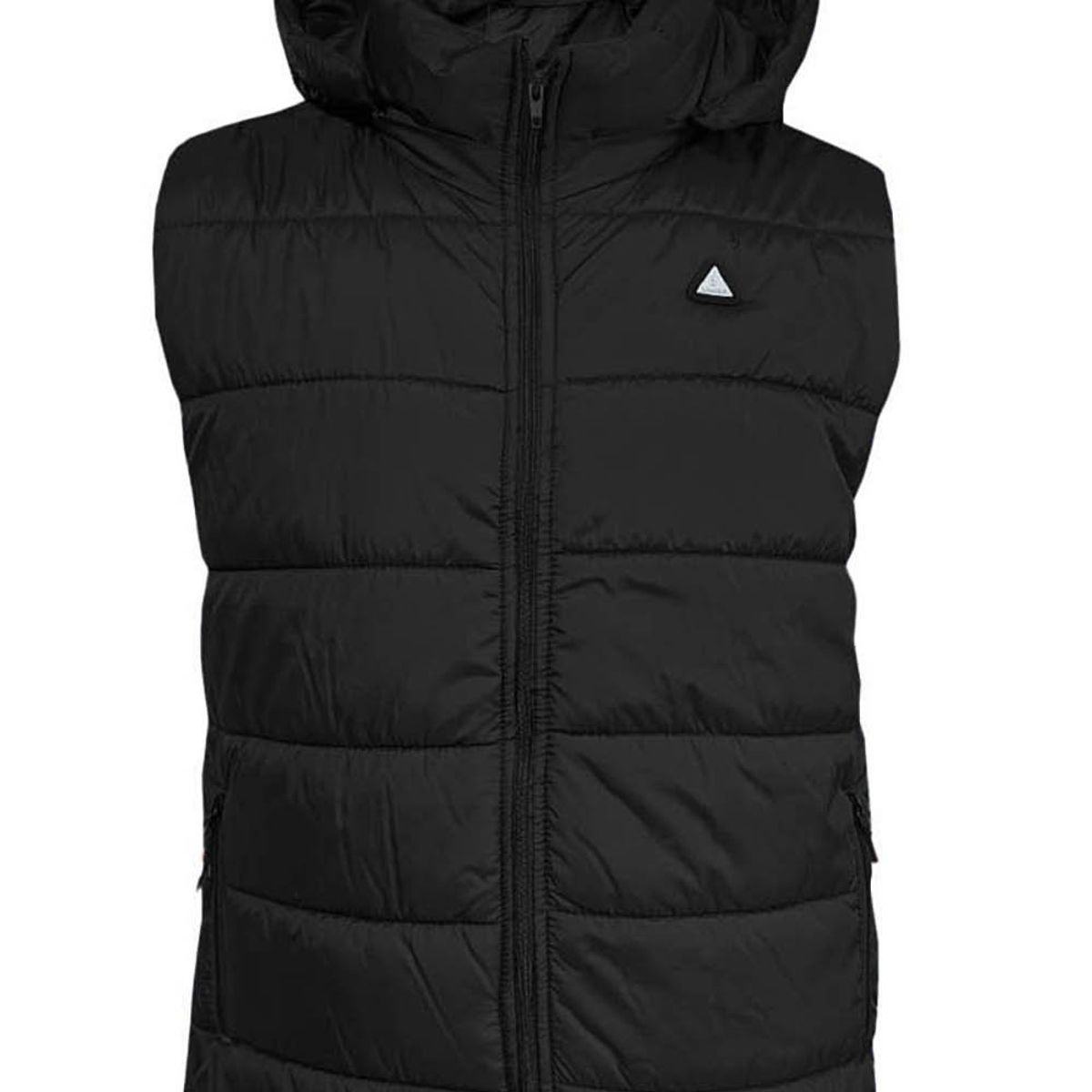 MODA EN CIRCUITO - Chaleco Impermeable para Hombre con Capota Removible