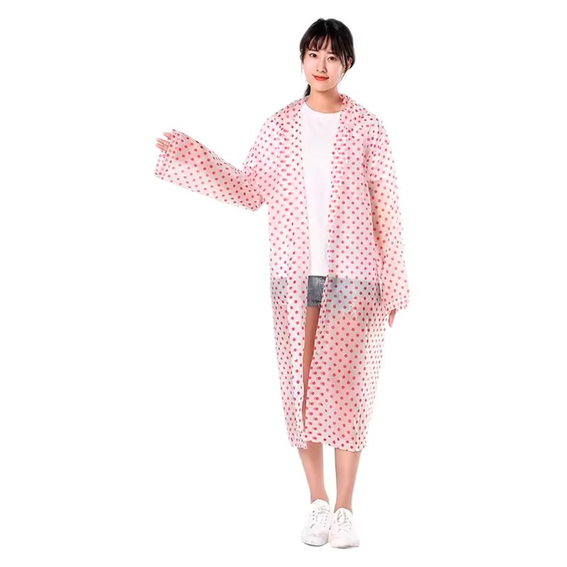 GENERICO - Carpa Capa Adulto Impermeable Lluvia Eva Botones Color Punto