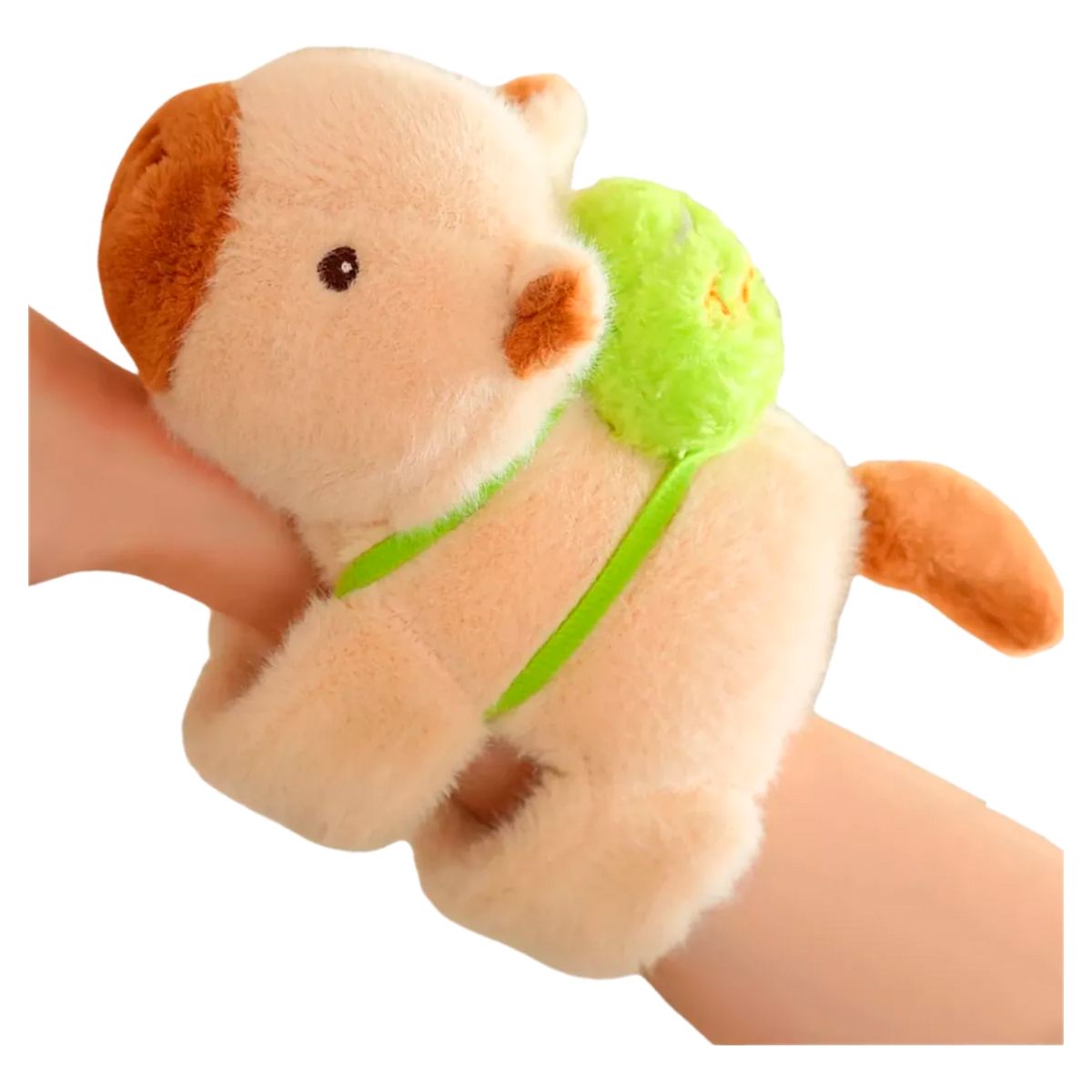 GENERICO - Peluche Pulsera Capibara Manilla Muñeco Brazalete 17cm Verde