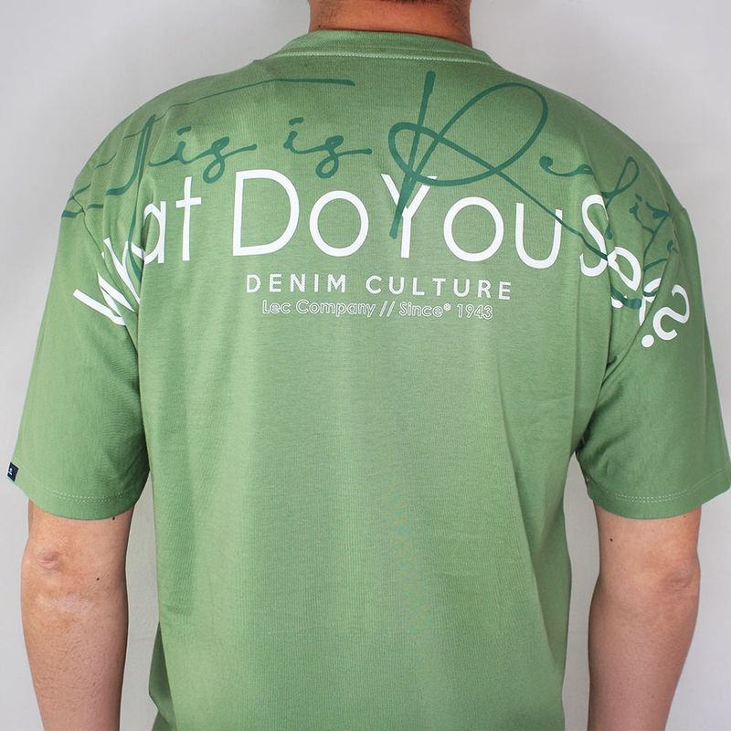 LEC LEE - Camiseta Unicolor Hombre Lec Lee Verde