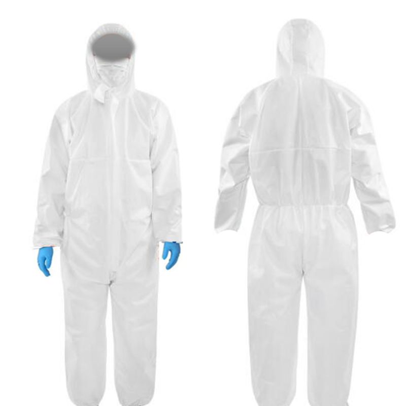 GENERICO - Traje Antifluido de Bioseguridad Talla S Blanco