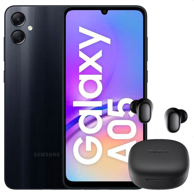 SAMSUNG - Celular Samsung Galaxy A05 128GB /4GB Blk + Buds 6 Play Blk