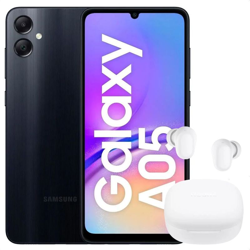 SAMSUNG - Celular Samsung Galaxy A05 128GB /4GB Blk + Buds 6 Play Wht