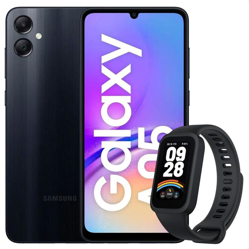 SAMSUNG - Celular Samsung Galaxy A05 128GB /4GB Blk + Band 9 Active Blk