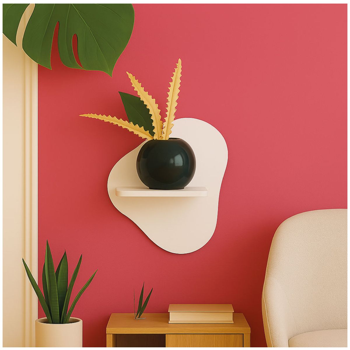 GENERICO - Repisa Decorativa Blanca