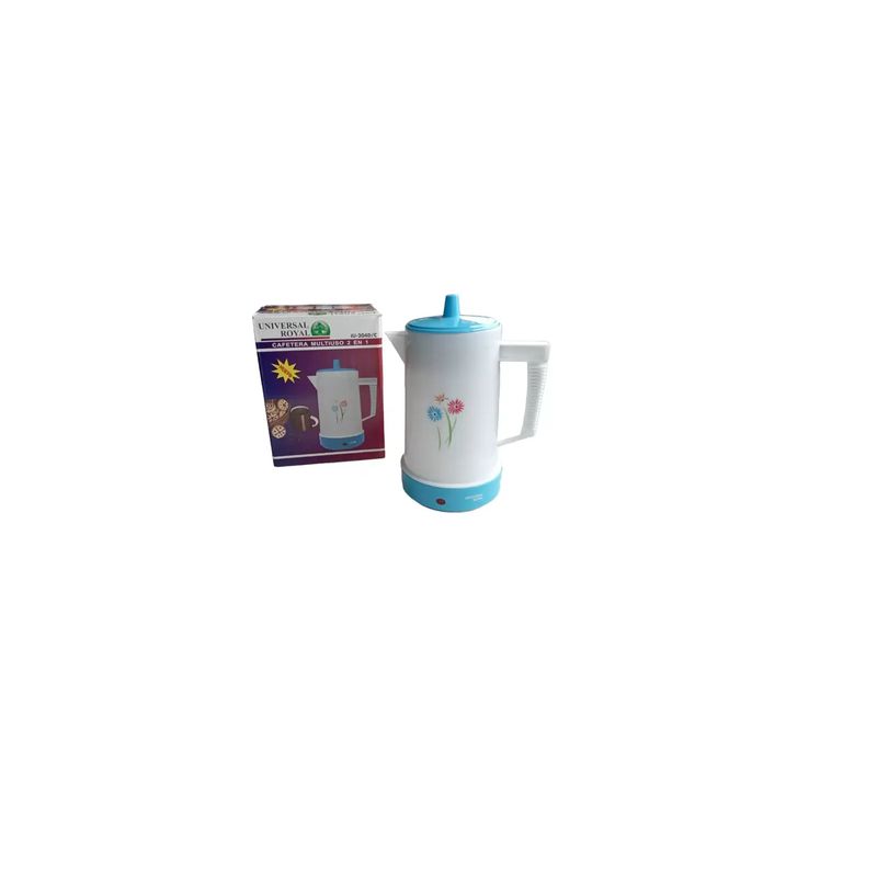 UNIVERSAL ROYAL - Cafetera 2 En 1 Universal Royal Iu-204d Grande 1.5 Litros Azul