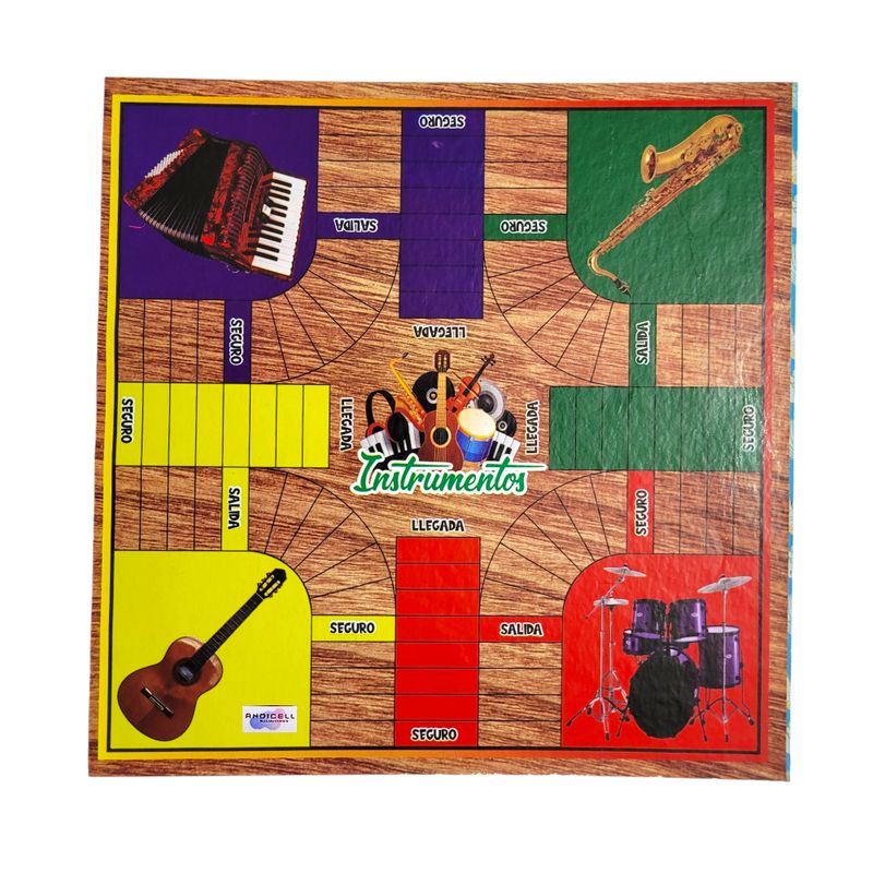 GENERICO - Juego Parqués Doble Parques y Escalera Pequeño 20 x 20 cm