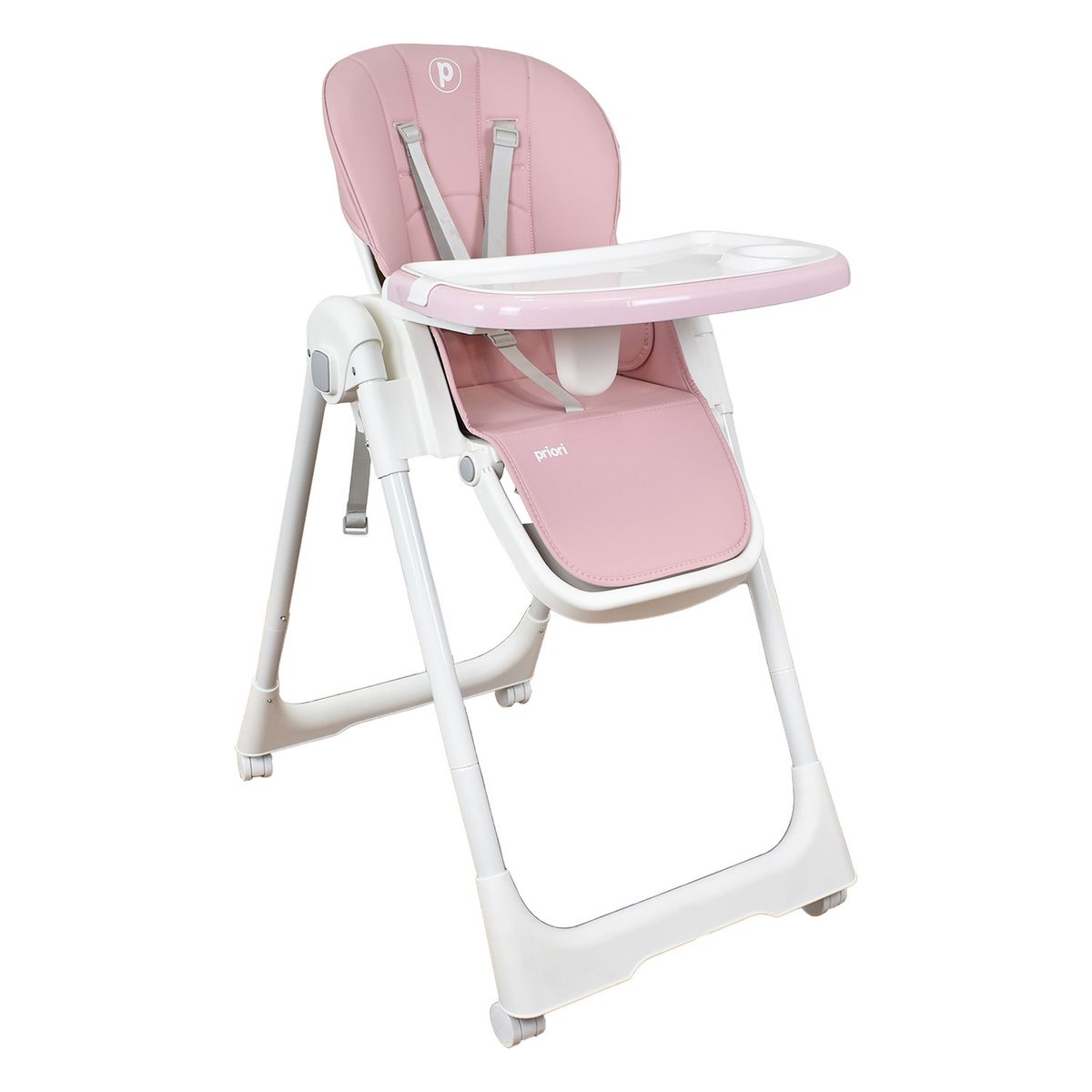 PRIORI - Silla Comedor Bebe Multiposiciones Galaxy Priori Rosa
