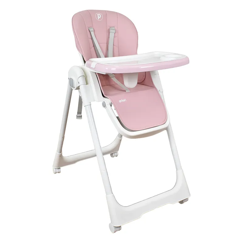 PRIORI - Silla Comedor Bebe Multiposiciones Galaxy Priori Rosa
