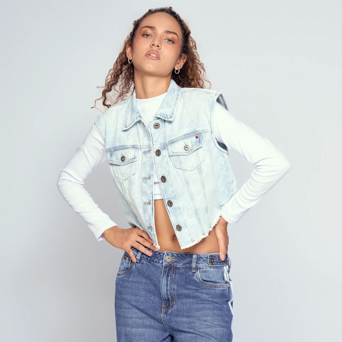 UNSER - Chaleco Con Proceso Y Bolsillos Unser