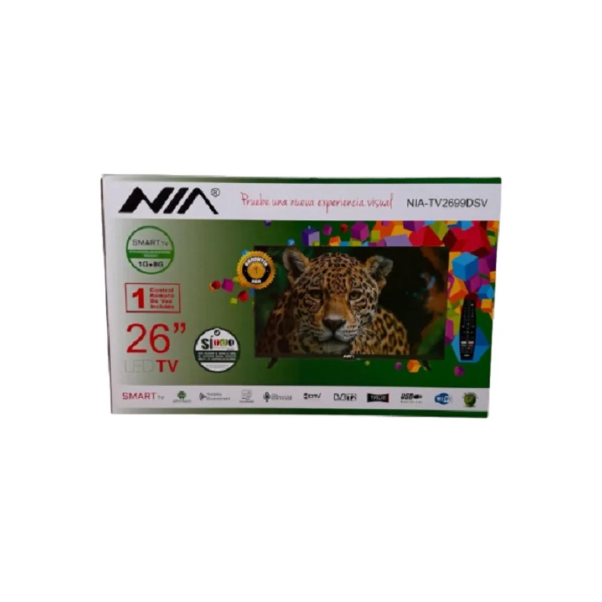 NIA - Smart Tv Televisor 26 Pulgada Tdt Android Control Voz