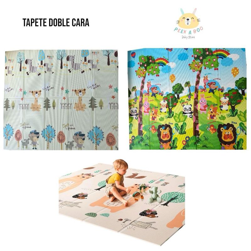 GENERICO - Tapete Para Bebé Plegable Doble Faz Grande De 2M X 180M