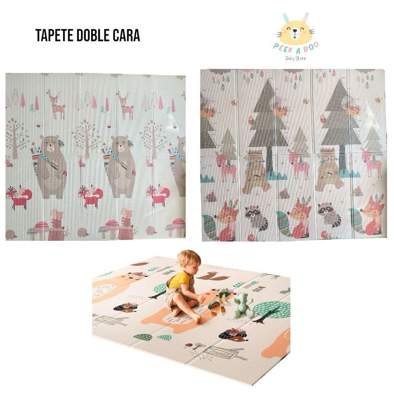 GENERICO - Tapete Para Bebé Plegable Doble Faz Grande De 2M X 180M