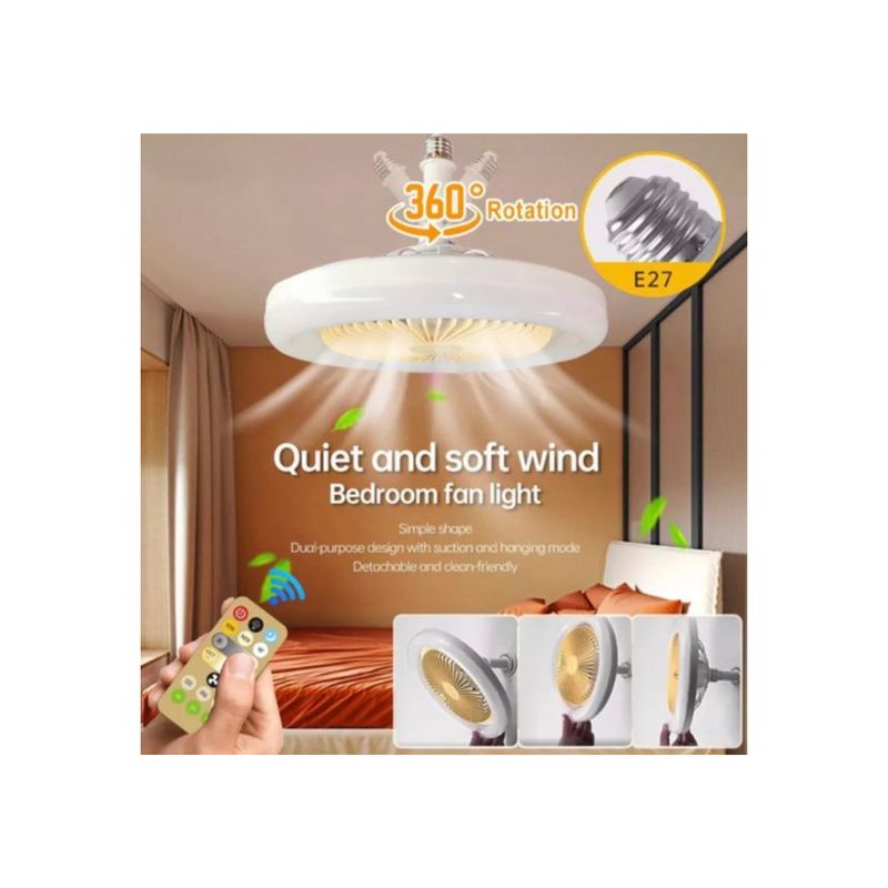 GENERICO - Bombillo Ventilador Led Lampara Control