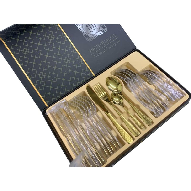 CUBITT - Juego Cubiertos Lujo Set 24 Piezas Acero Inoxidable 24pc