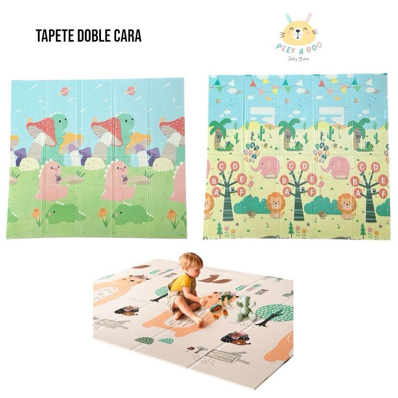 GENERICO - Tapete Para Bebé Plegable Doble Faz Grande De 2M X 180M