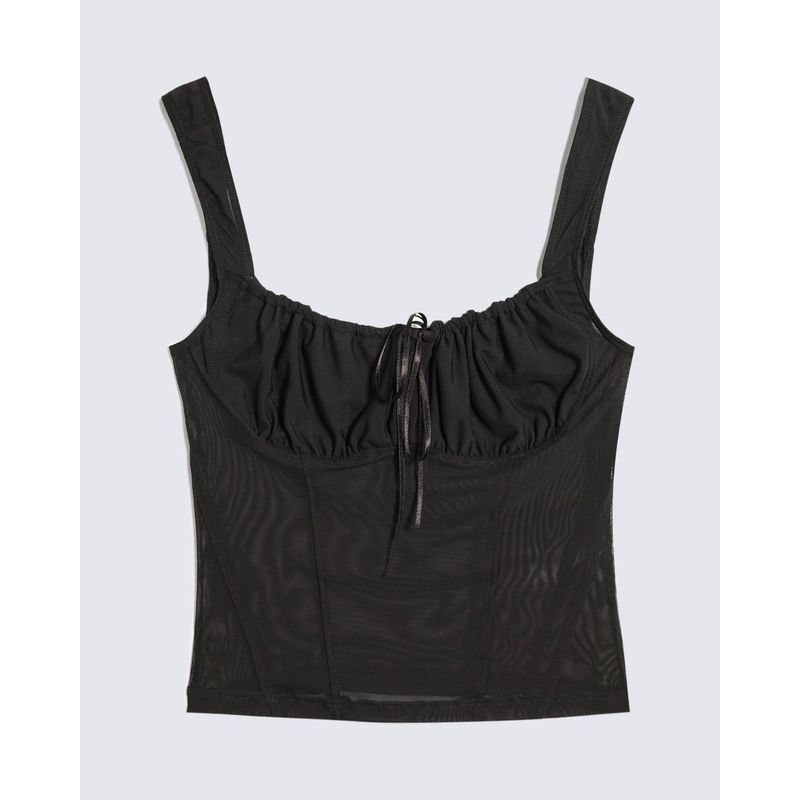 SEVEN SEVEN - Camiseta Para Mujer Manga Sisa Cuello V Color Negro Marca Seven Seven #28096296