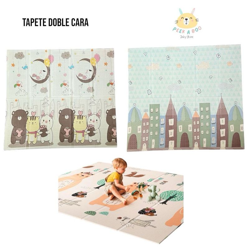 GENERICO - Tapete Para Bebé Plegable Doble Faz Grande De 2M X 180M