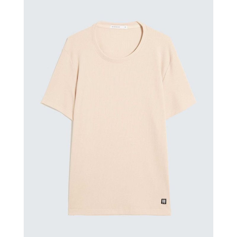 SEVEN SEVEN - Camiseta Para Hombre Manga Corta Cuello Redondo Color Beige Marca Seven Seven #45092709