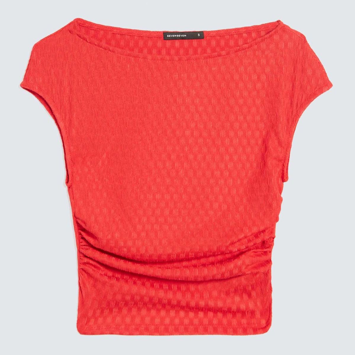 SEVEN SEVEN - Camiseta De Mujer  Color Rojo Marca Seven Seven #28096301
