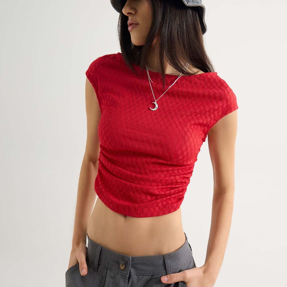 SEVEN SEVEN - Camiseta De Mujer  Color Rojo Marca Seven Seven #28096301