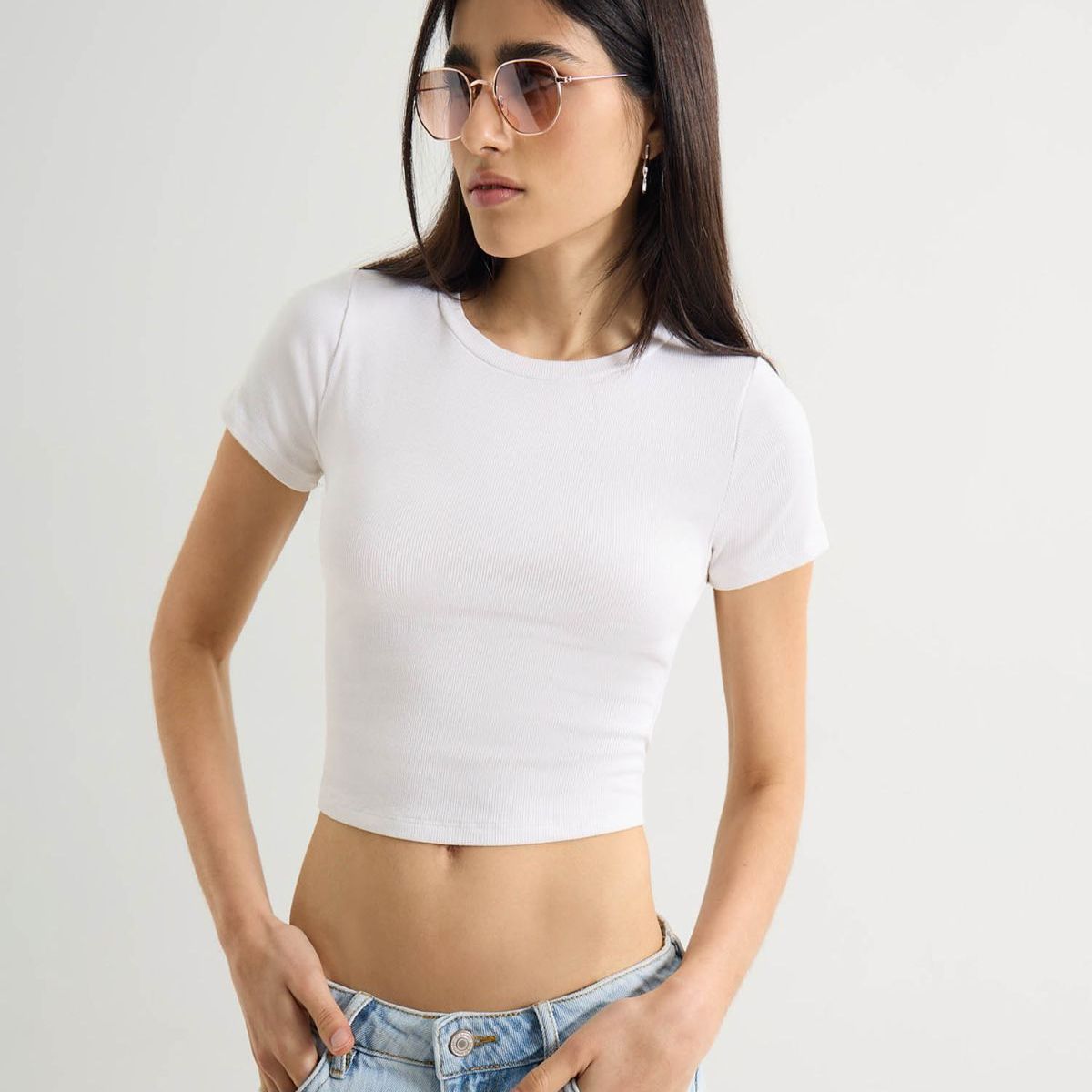 SEVEN SEVEN - Camiseta De Mujer  Color Crudo Marca Seven Seven #28096304